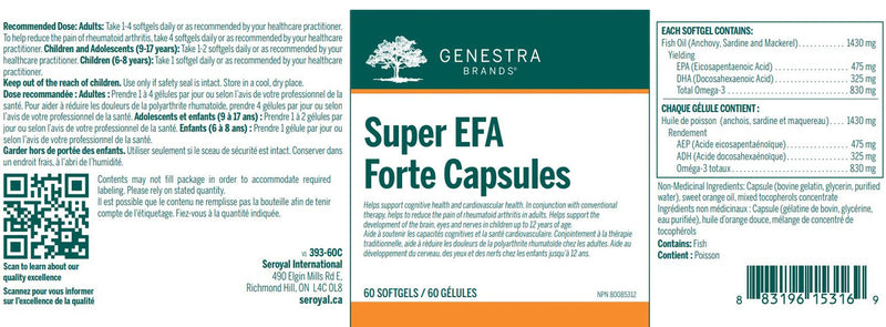 Super EFA Forte Capsules | Genestra Brands® | 60 Softgel