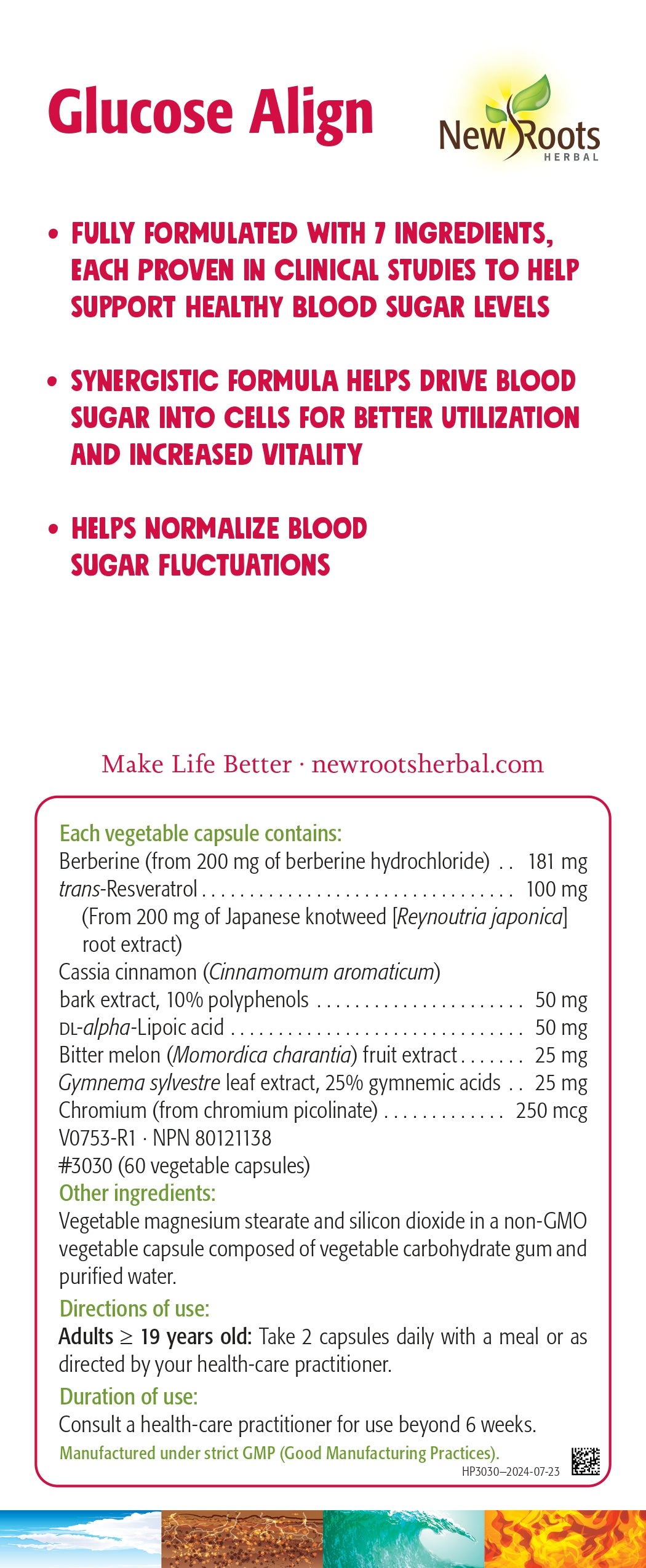 Glucose Align | New Roots HERBAL® | 60 Veg Capsules