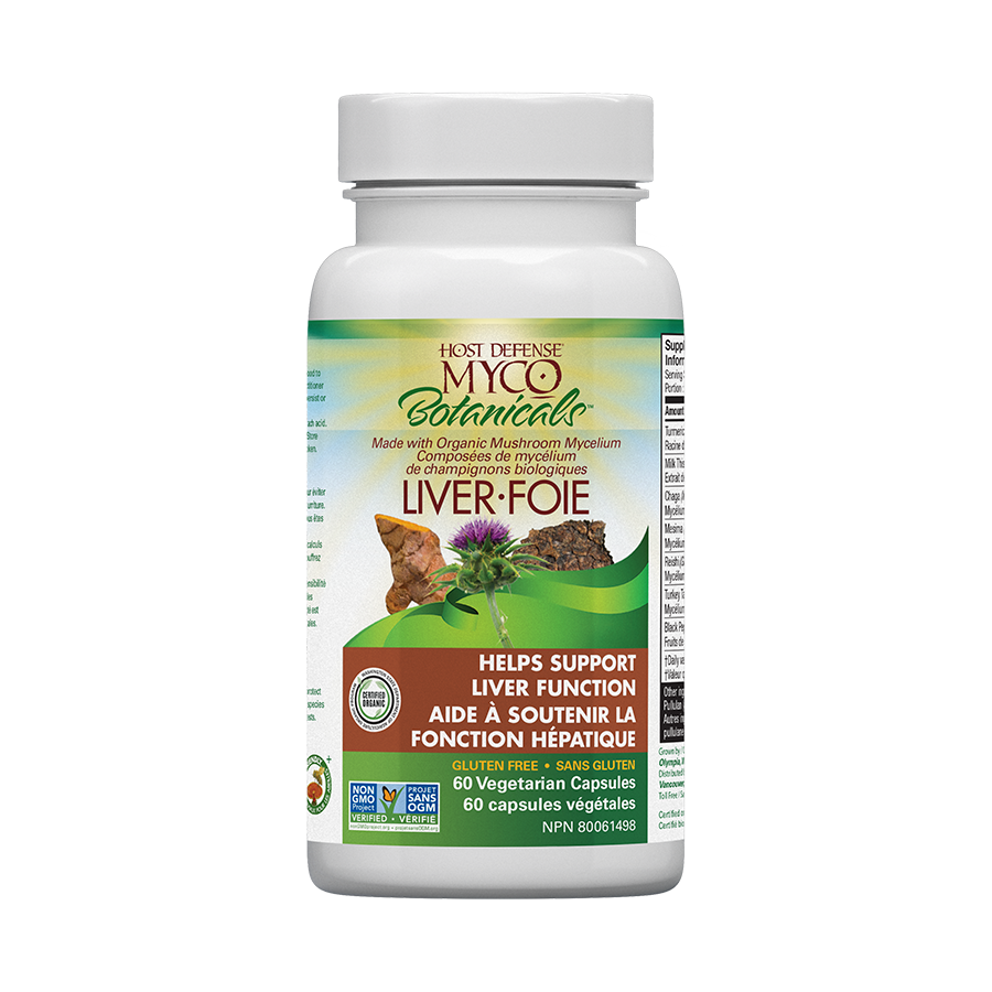 MycoBotanicals® Liver Capsules  | Host Defense® Mushrooms™ | 60 Capsules
