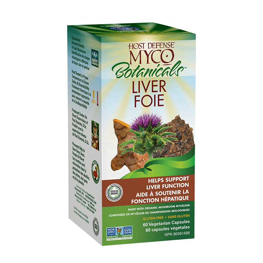 MycoBotanicals® Liver Capsules  | Host Defense® Mushrooms™ | 60 Capsules