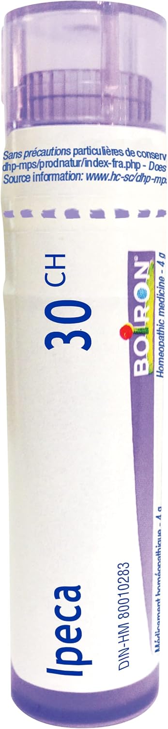 Ipeca 30ch,200ch | Boiron® |Each tube contains 4 g (approximately 80 pellets)