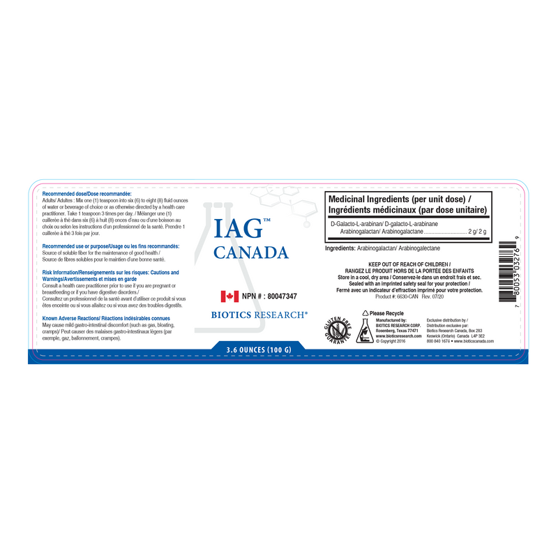 IAG | Biotics Research® | 100g