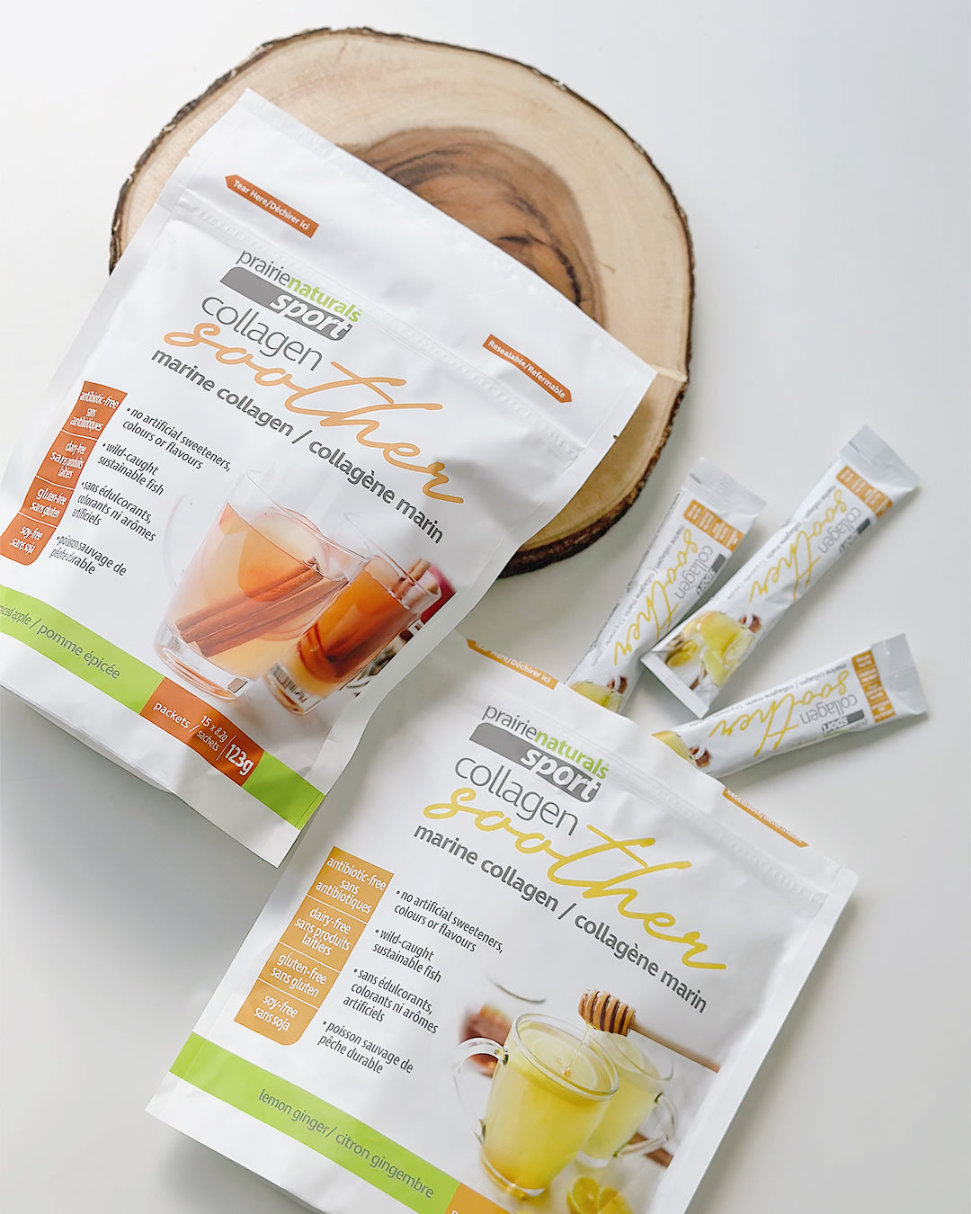 Marine Collagen Soother | Prairie Naturals® | 123 g (8.2g x 15 packs)