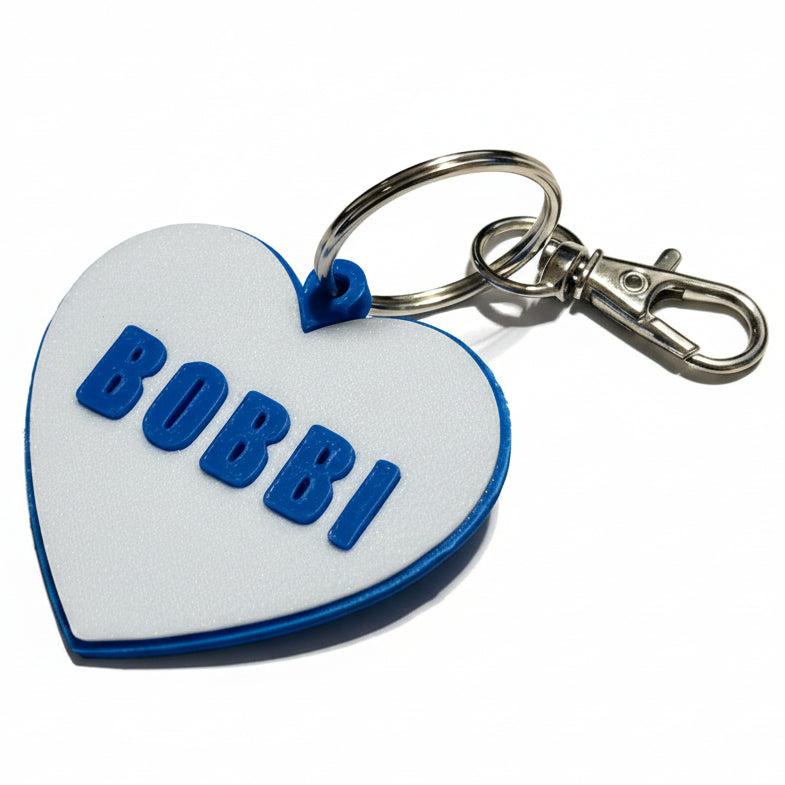Personalized Pet Name and Number Tag with Swivel Snap Hook