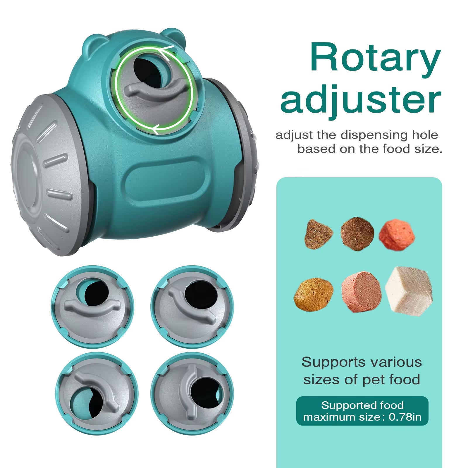 Dog Slow Feeder – Interactive Bear-Shaped Toy