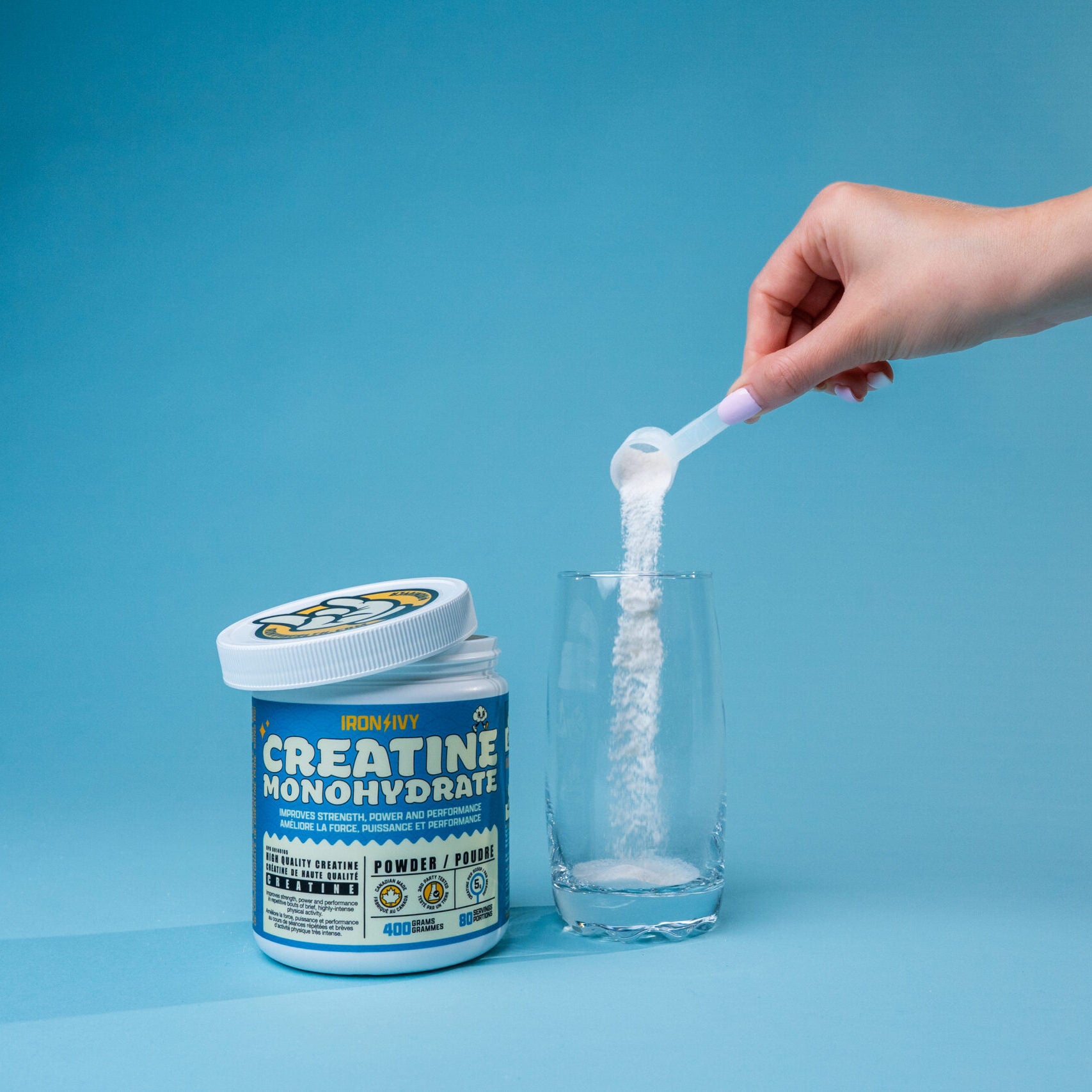Creatine Monohydrate Powder |  Iron Ivy®  | 400g / 80 servings