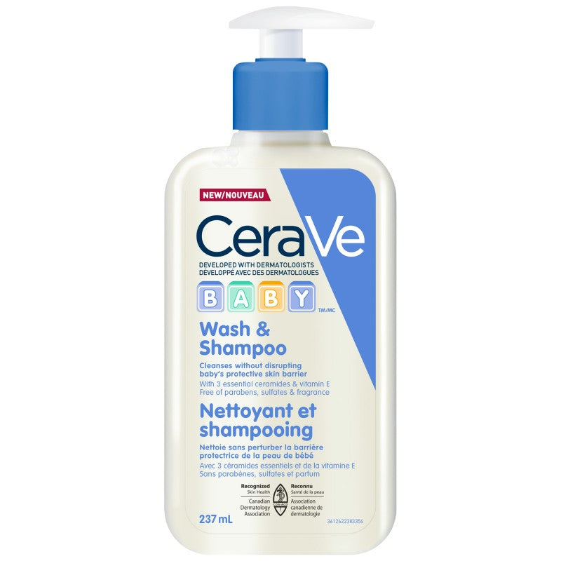 Baby Wash & Shampoo  | Cerave® | 237 ml or 473 ml