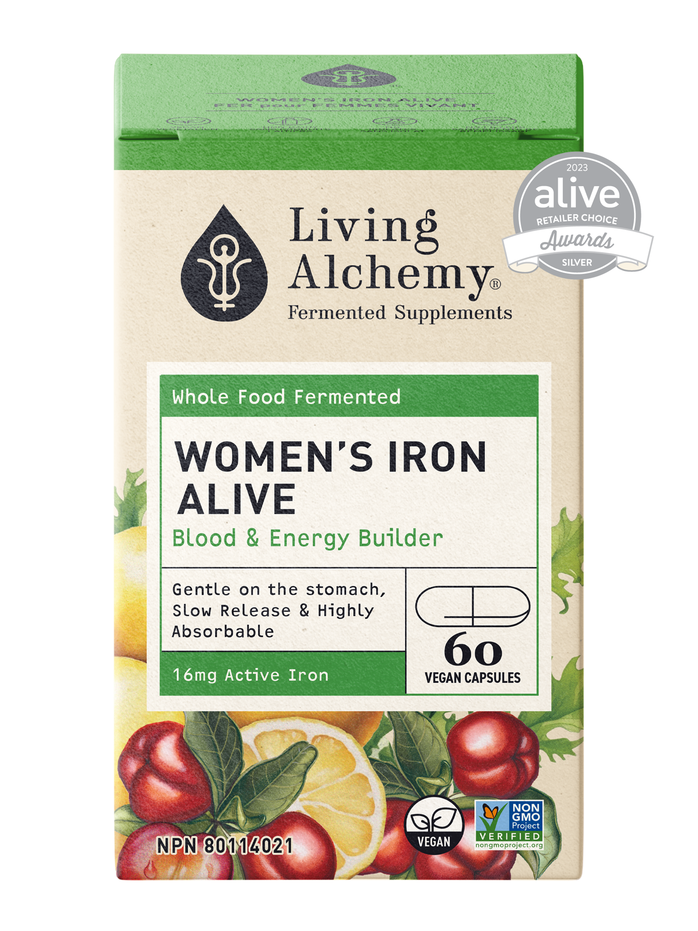 Women’s Iron Alive | Living Alchemy | 60 Vegan Capsules