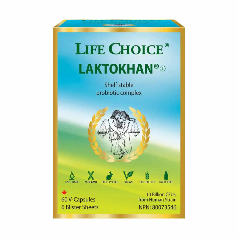 Laktokhan Probiotic Complex | Life Choice® | 60 Vegetarian Capsules