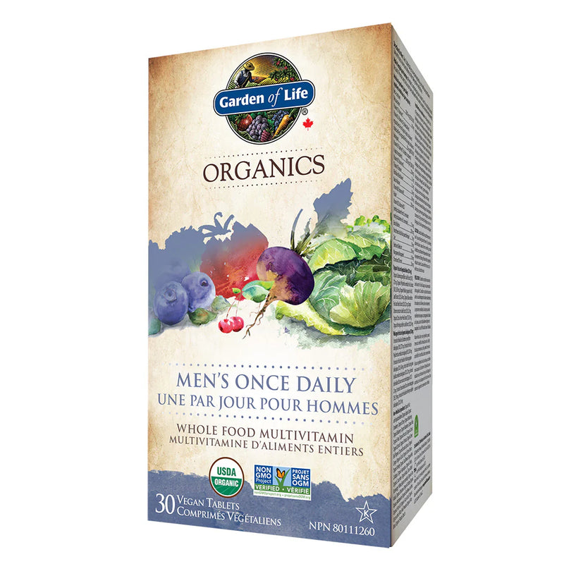 Organics Multivitamin-Men's | Garden of Life | 30 Vegan Tablets