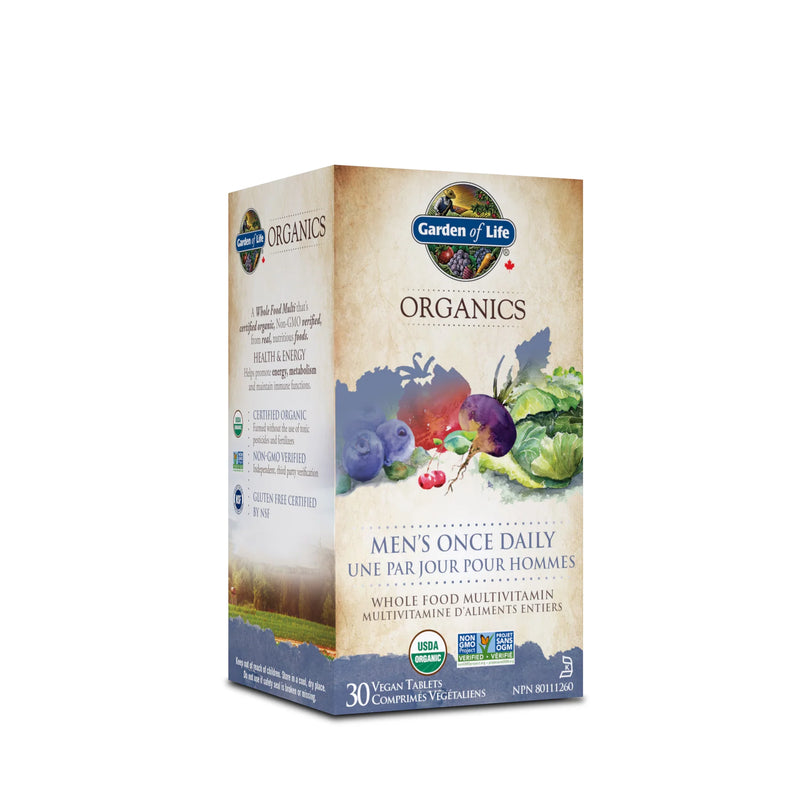 Organics Multivitamin-Men's | Garden of Life | 30 Vegan Tablets