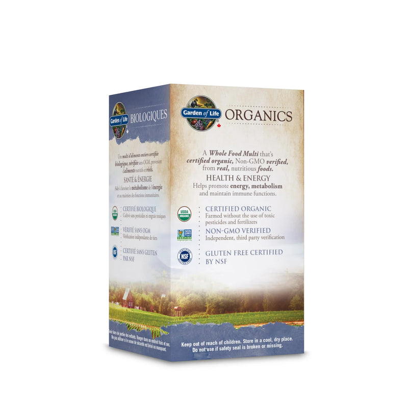 Organics Multivitamin-Men's | Garden of Life | 30 Vegan Tablets