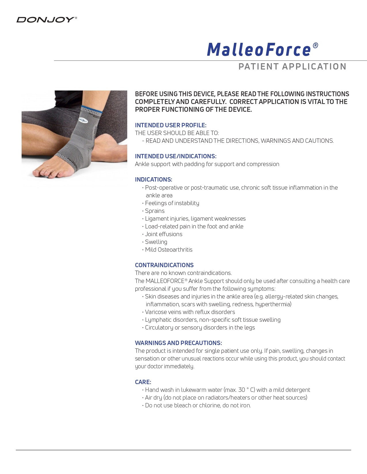 MalleoForce™ Ankle | DonJoy | Various Size