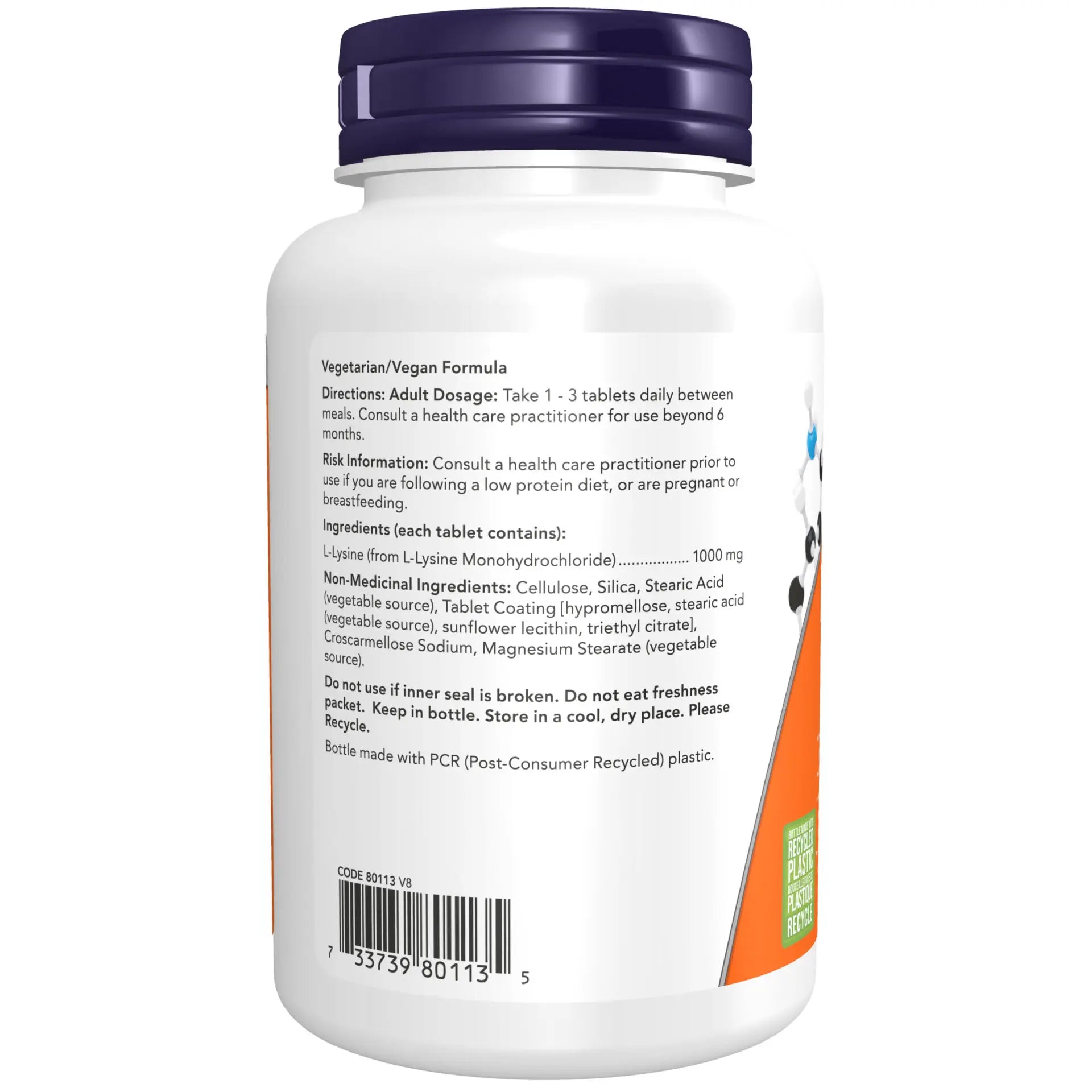 L-Lysine 1000 mg | NOW® | 100 Tablets