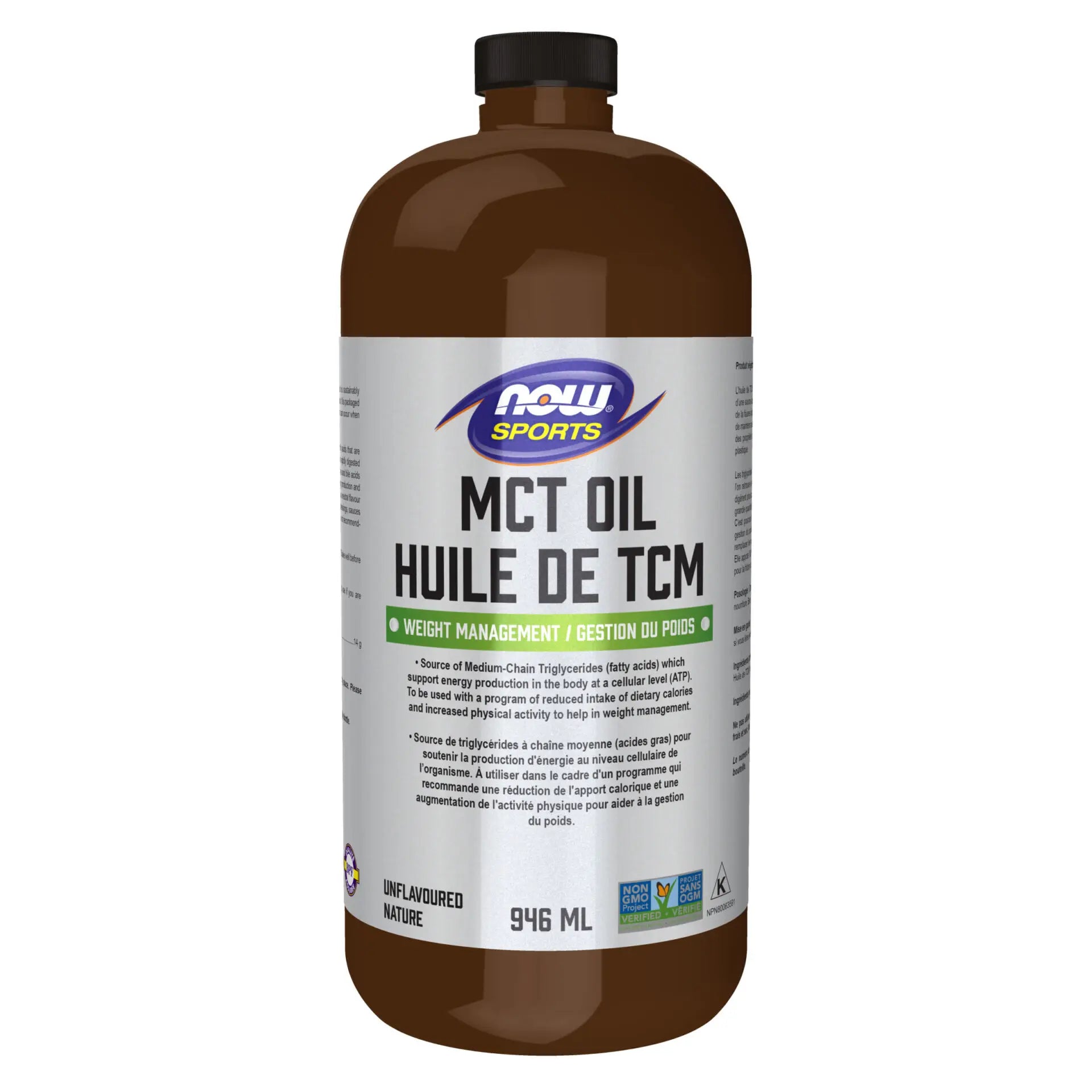 MCT Oil 100% Pure | NOW® Sports Nutrition | 946 mL