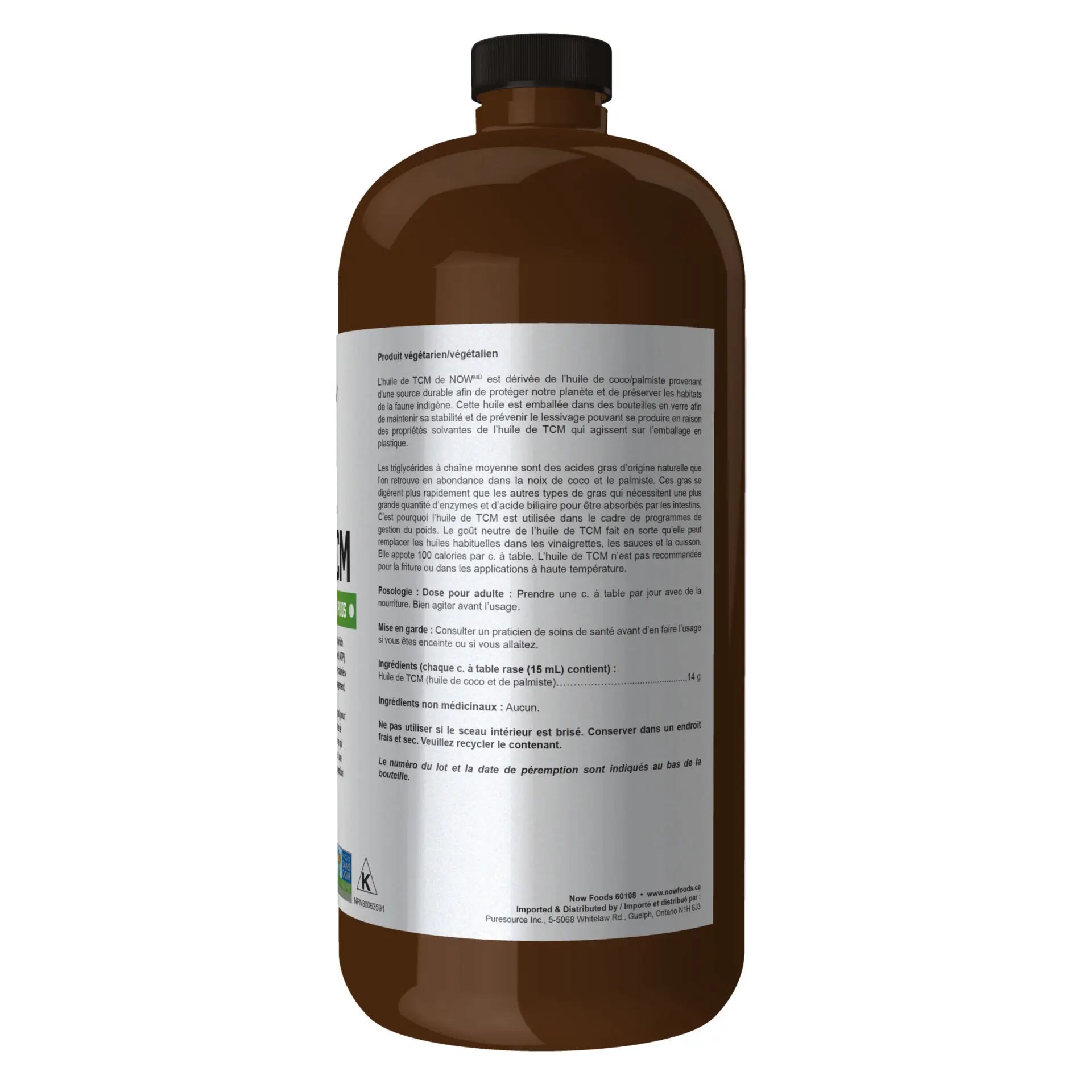 MCT Oil 100% Pure | NOW® Sports Nutrition | 946 mL