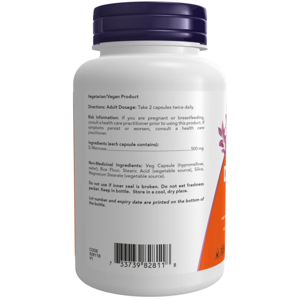 D-Mannose 500 mg | NOW® | 120 Veg Capsules