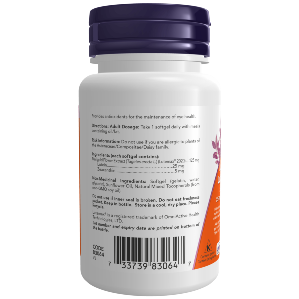 Lutein & Zeaxanthin | NOW® | 60 Softgels