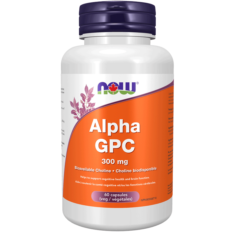 Alpha GPC 300mg | NOW® | 60 Vegetarian Capsules