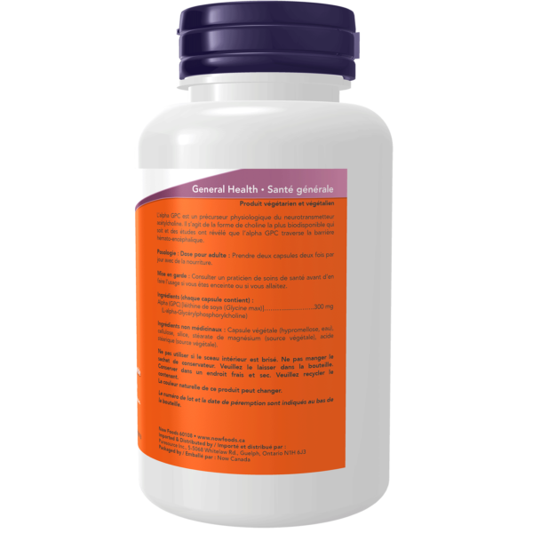 Alpha GPC 300mg | NOW® | 60 Vegetarian Capsules