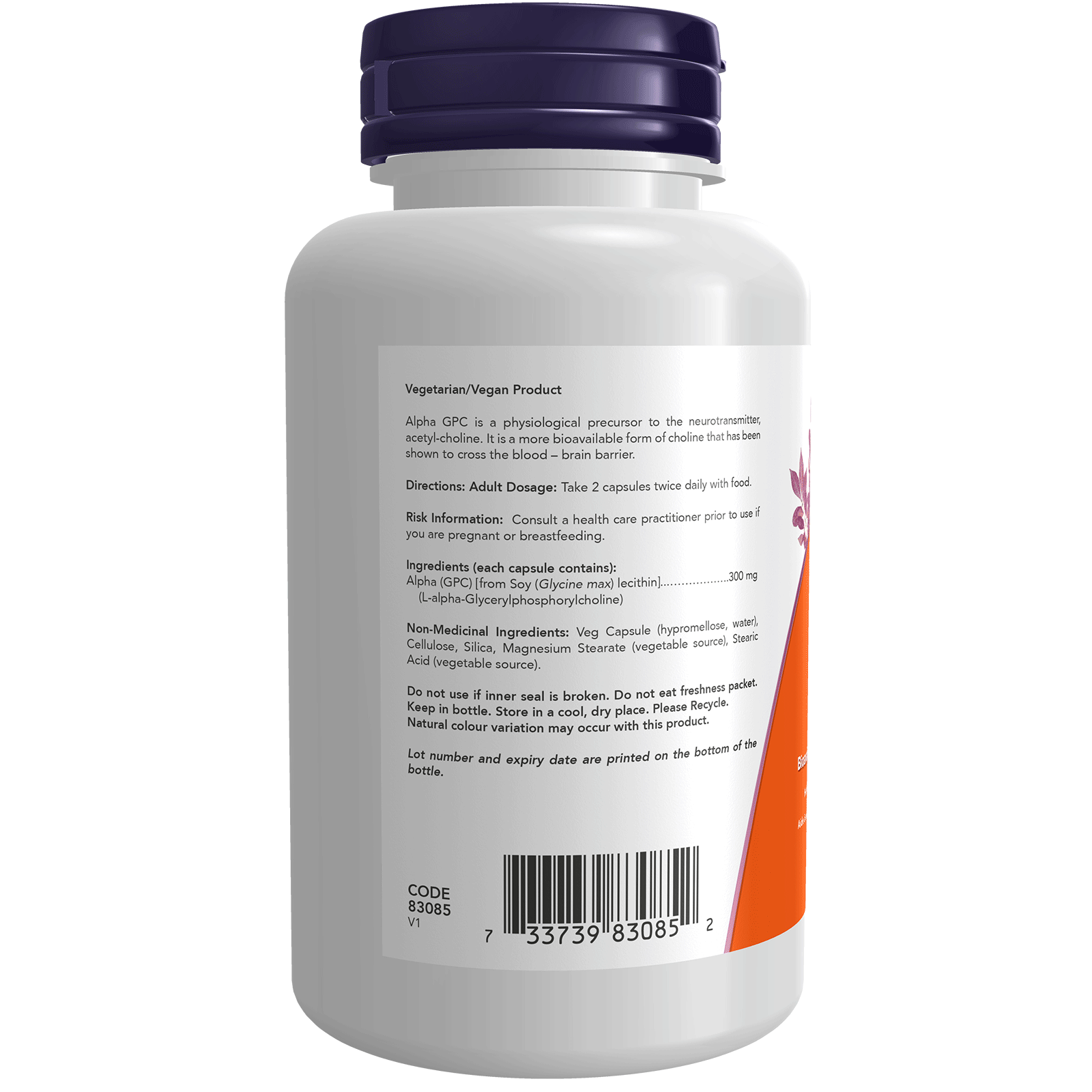 Alpha GPC 300mg | NOW® | 60 Vegetarian Capsules