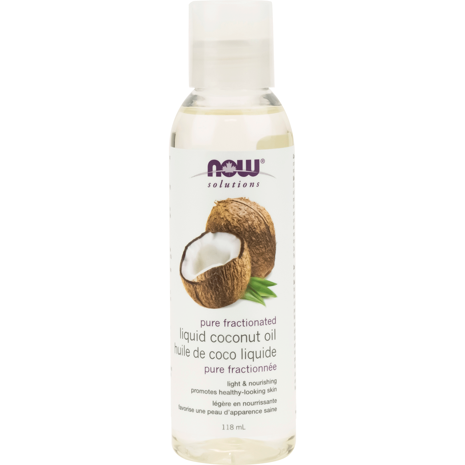Fractionated Liquid Coconut Oil | NOW® | 118 OR 473 mL