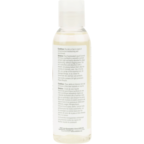 Fractionated Liquid Coconut Oil | NOW® | 118 OR 473 mL