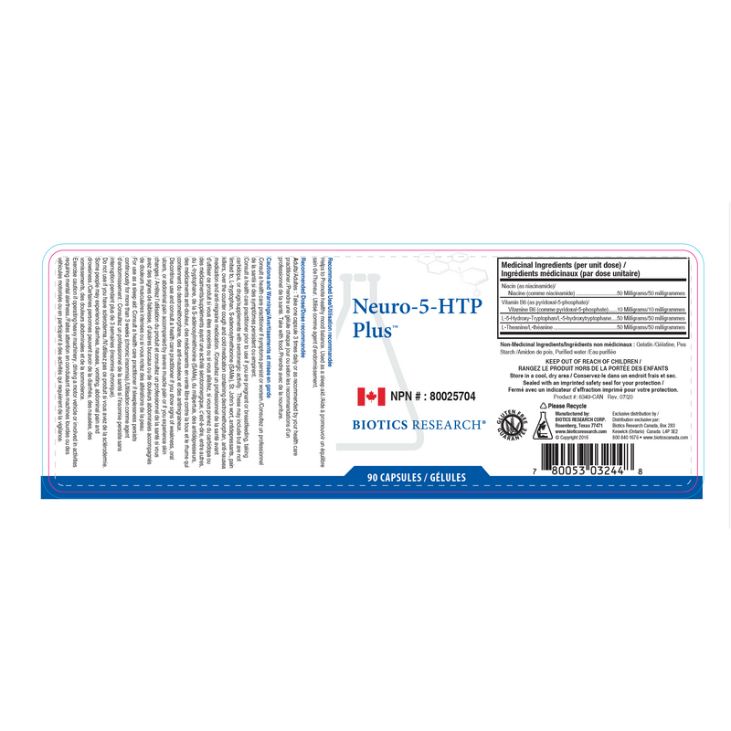 Neuro-5-HTP-Plus™ | Biotics Research® | 90 Capsules