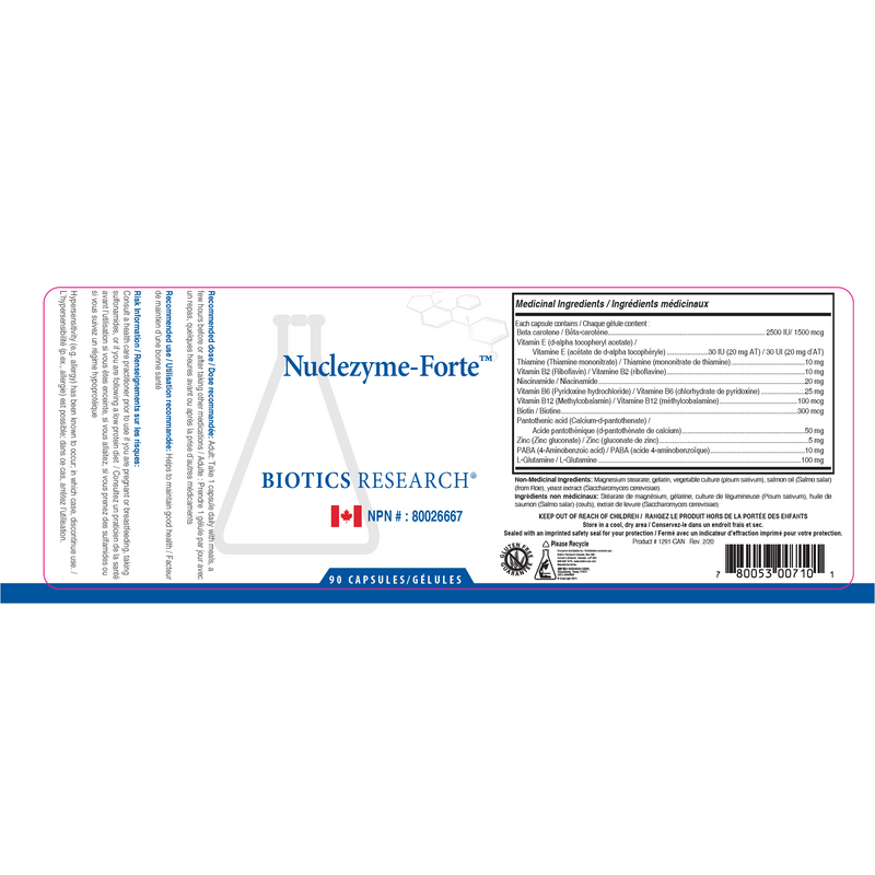 Nuclezyme Forte™ | Biotics Research® | 90 Capsules