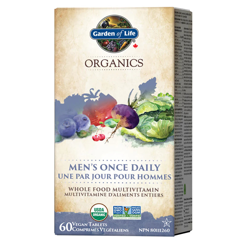 Organics Multivitamin-Men's | Garden of Life | 30 Vegan Tablets