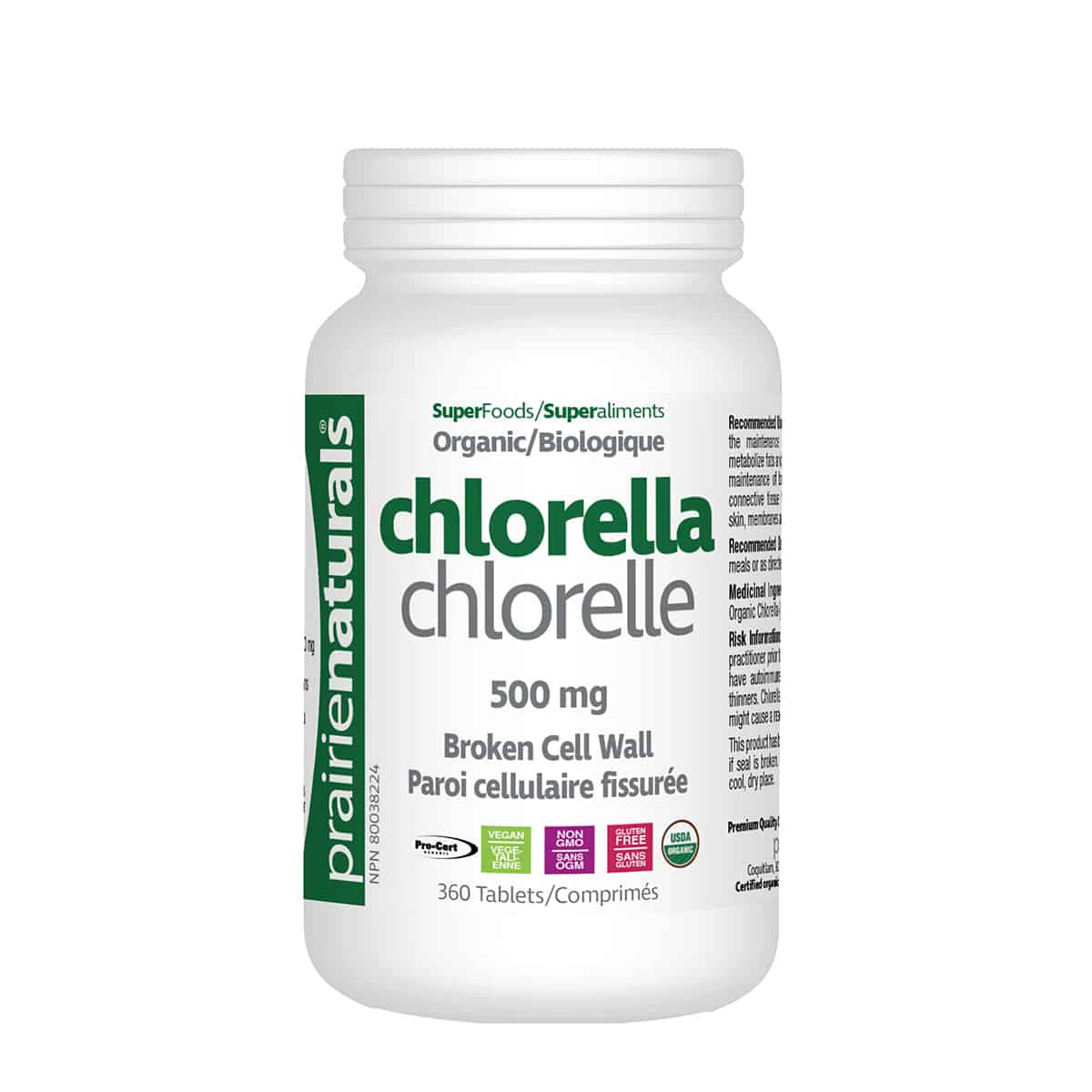 Chlorella Broken Cell WaIl | Prairie Naturals® | Different Format
