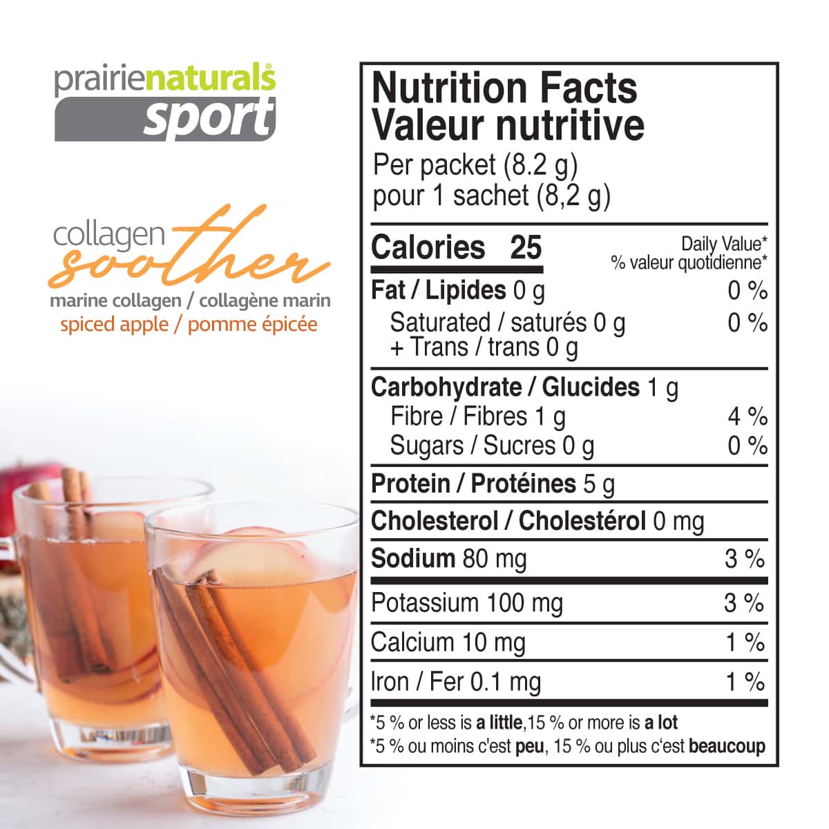 Marine Collagen Soother | Prairie Naturals® | 123 g (8.2g x 15 packs)
