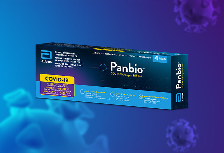 Panbio™ COVID-19 Antigen Self-Test by Abbott® – Rapid At-Home COVID-19 Detection | 4 Tests