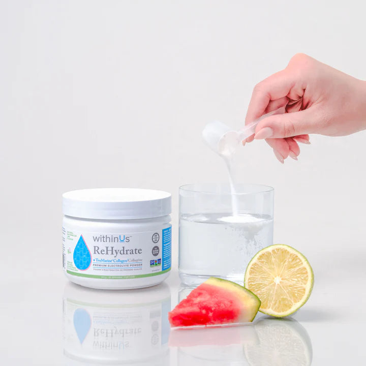 ReHydrate + TruMarine® Collagen Jar | withinUs™ | Different Flavor and Size