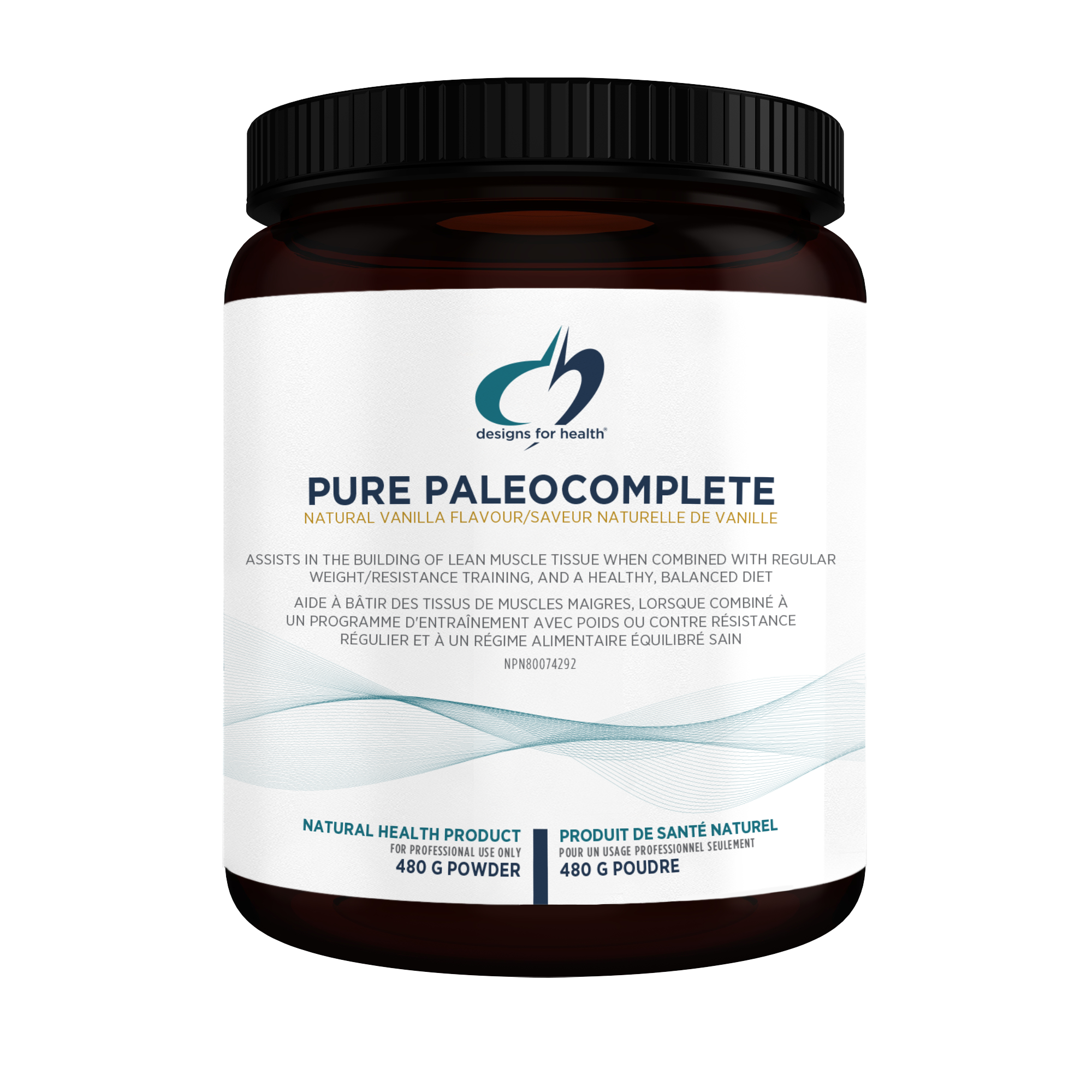 Pure PaleoComplete® by Designs for Health® | Paleo Protein & Superfood Blend | 510 g or 480 g Powder
