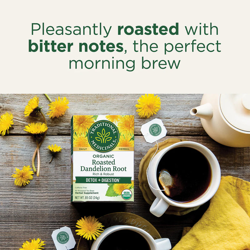 Roasted Dandelion Root Tea | Traditional Medicinals® | 16 Tea Bags