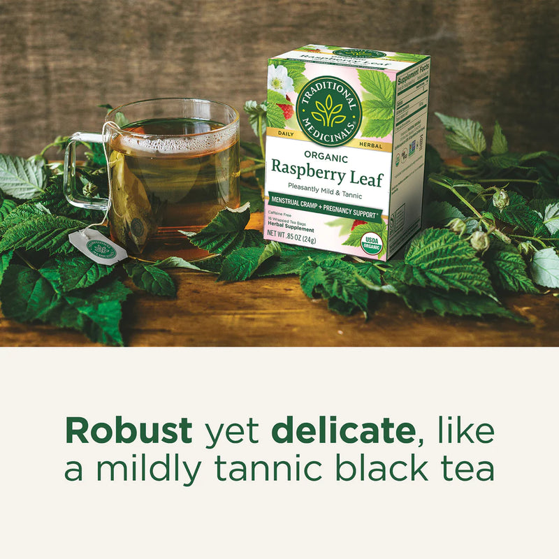 Organic Raspberry Leaf Tea | Traditional Medicinals® | 16 Tea Bags