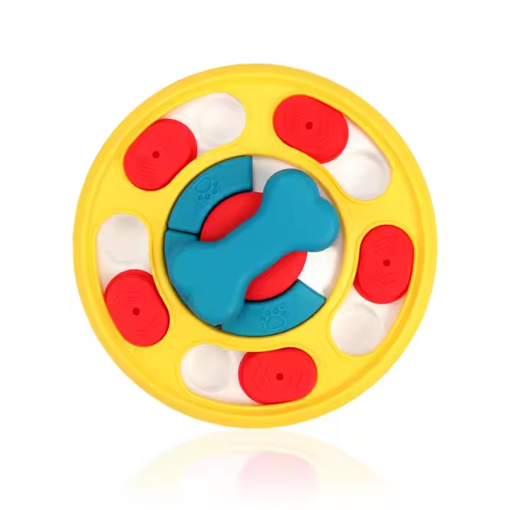 Round Interactive Puzzle Feeder for Dogs