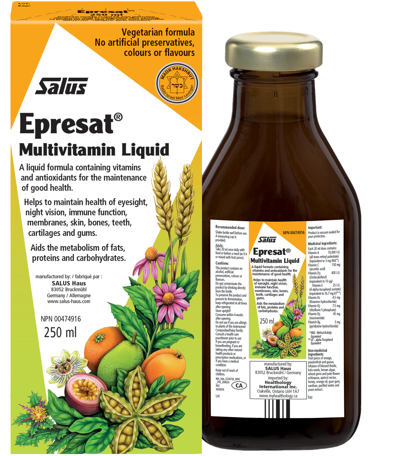Epresat Multivitamin | Salus | 250 mL or 500 mL