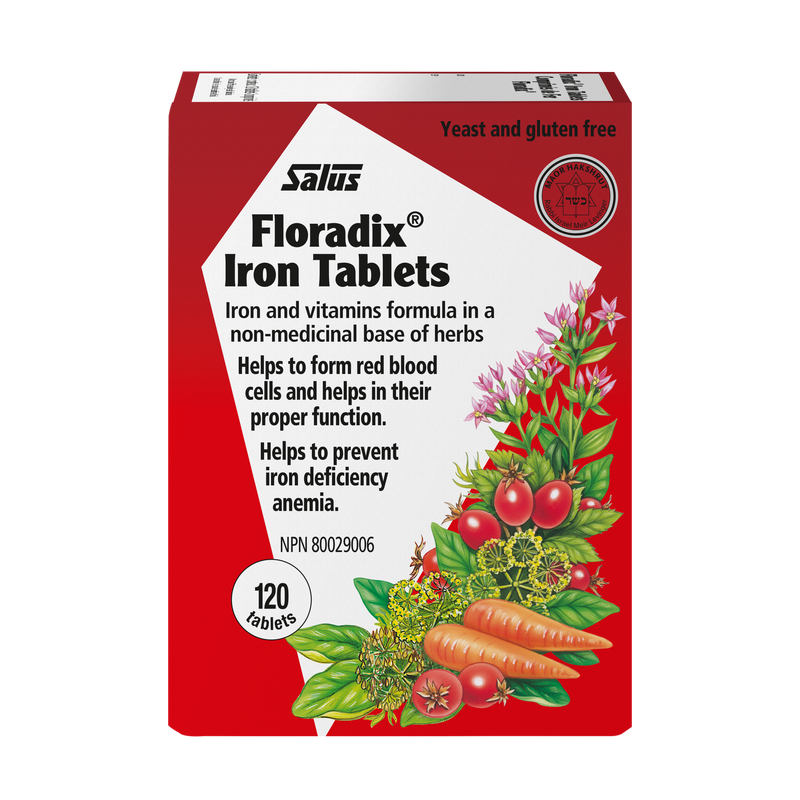 Floradix Tablets Iron | Salus | 80 or 120 Tablets