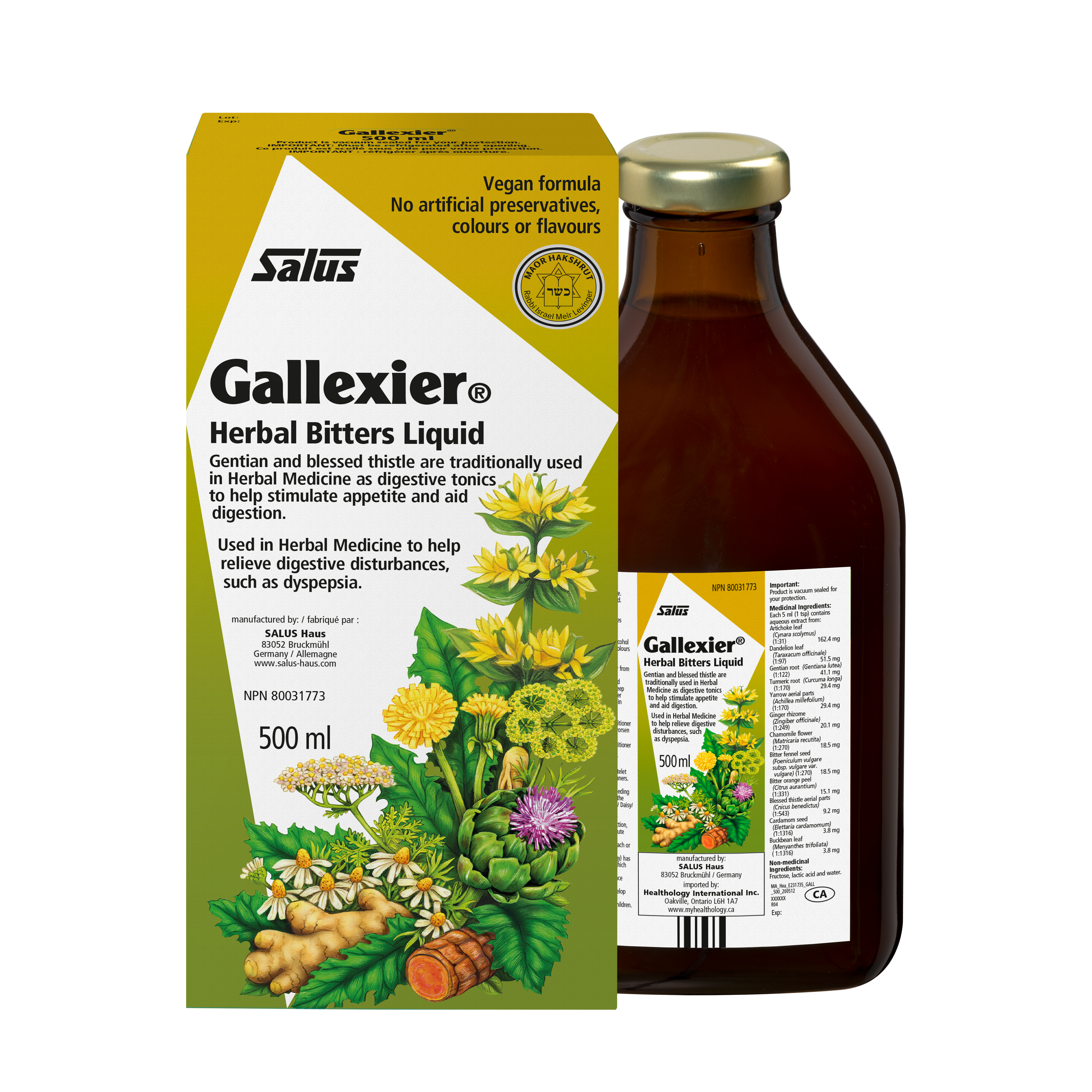 Gallexier Digestive Bitters | Salus | 250 or 500 mL