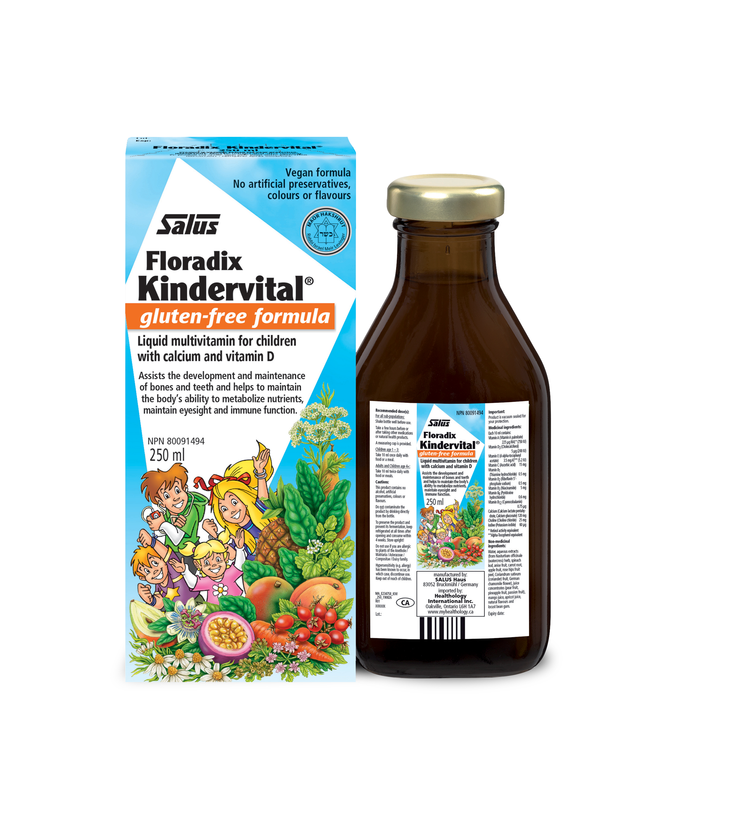 Kindervital Multivitamin | Salus | 250 mL or 500 mL