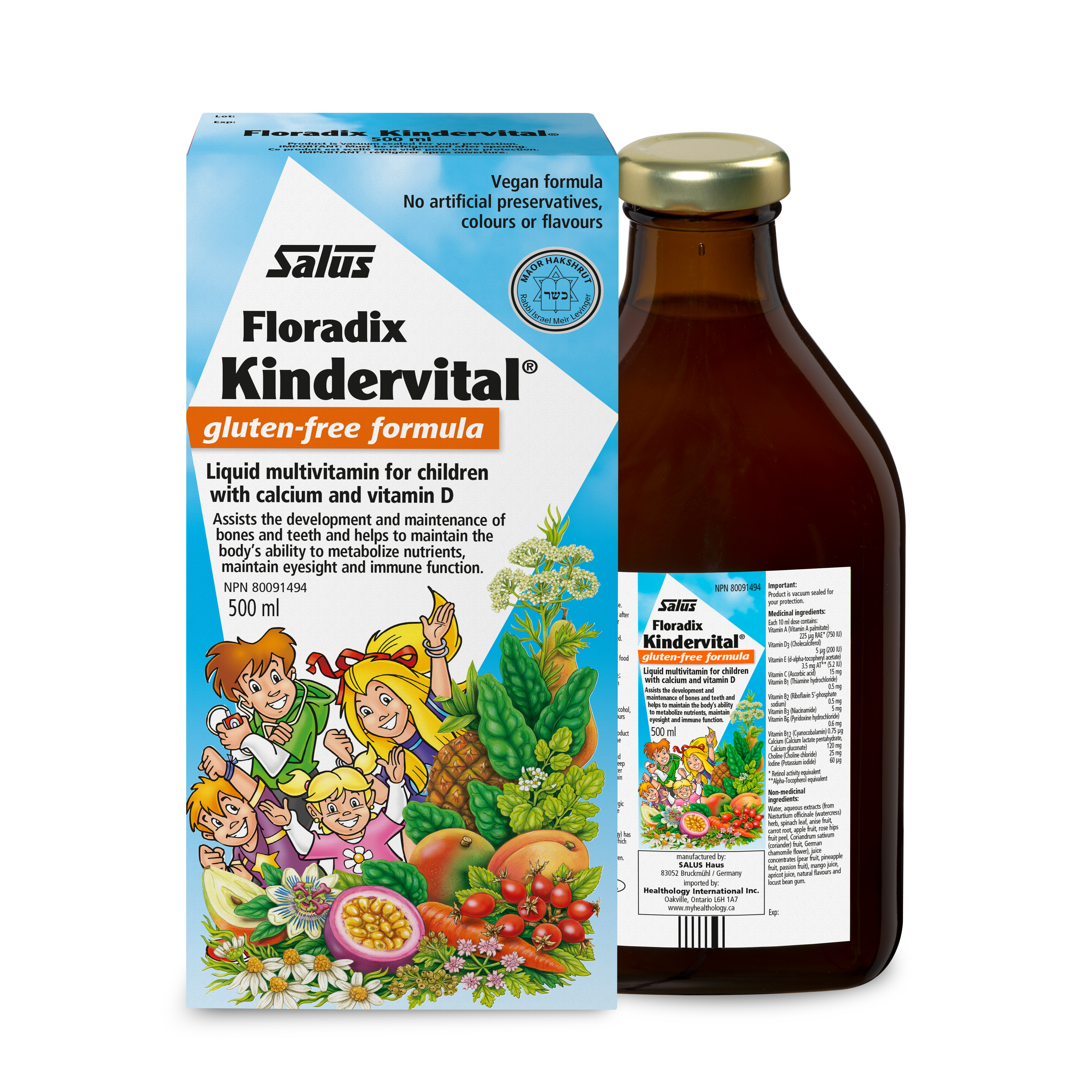 Kindervital Multivitamin | Salus | 250 mL or 500 mL