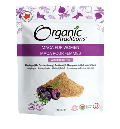 Maca For Women with Probiotics| Organic Traditions® | 150 g