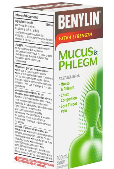 Extra Strength Cold, Mucus & Phlegm Relief Syrup | BENYLIN® | 100ml