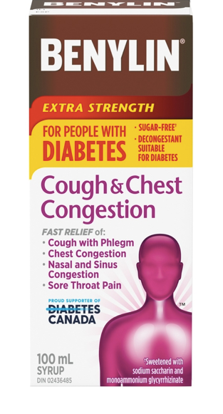 Cough & Chest Congestion Relief,People With Diabetes| BENYLIN® |100ml