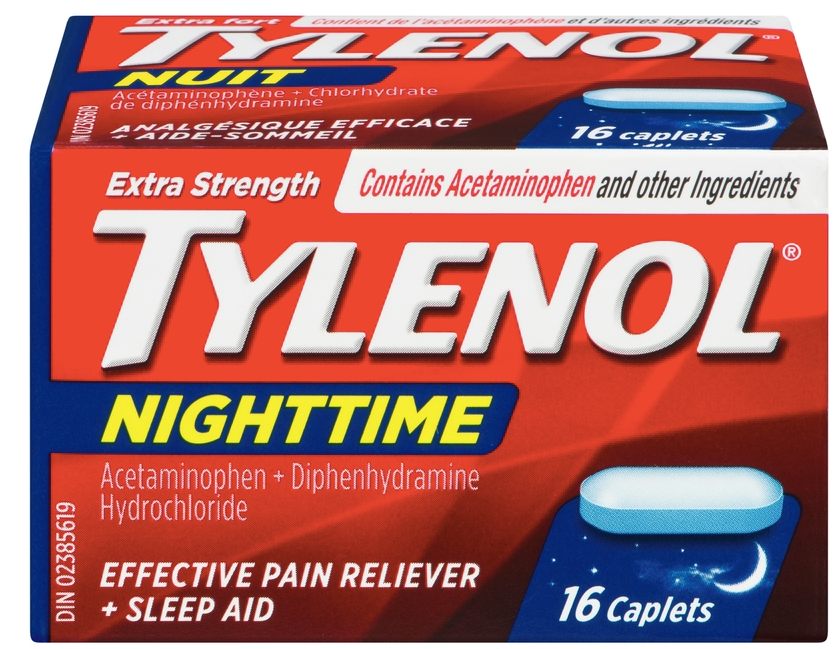 Extra Strength Nighttime Pain Relief & Sleep Aid | TYLENOL® | 16 caplet