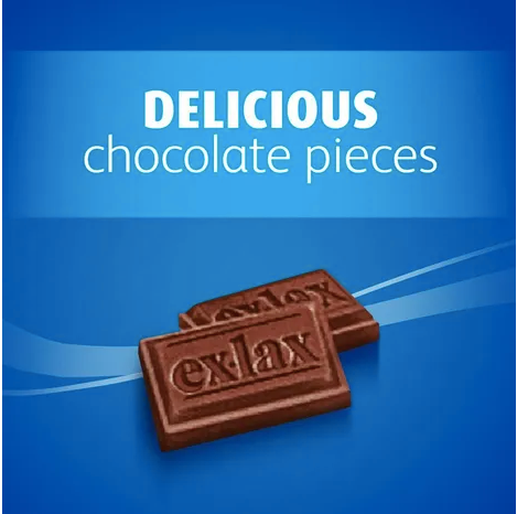 Overnight Laxatives for Constipation Relief | Ex-Lax | 18Chocolate Tablets
