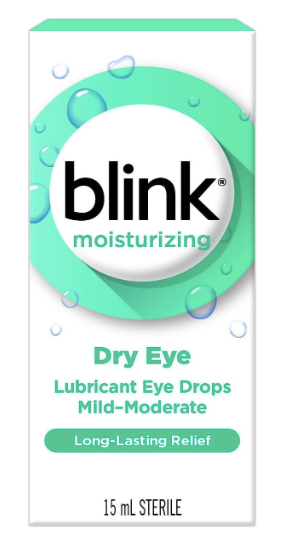 Moisturizing Dry Eye Lubricant Eye Drops | Blink | 15 mL