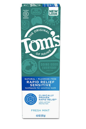 Rapid Relief Sensitive Toothpaste | Tom's of Maine | 76 mL